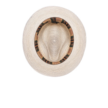 Goorin Bros. agave dreams center dent wide brim straw fedora hat Natural under view