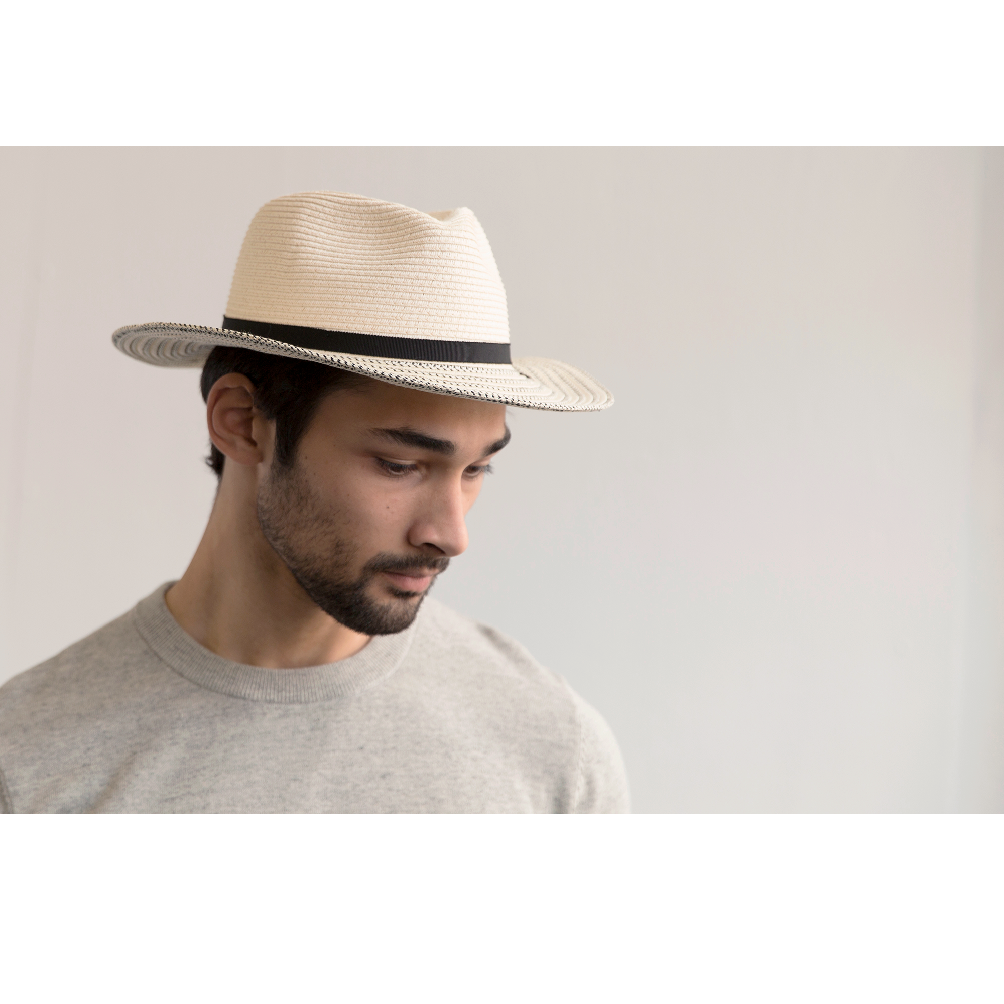 Goorin Bros. tamalina teardrop wide brim straw fedora hat White  mens styling