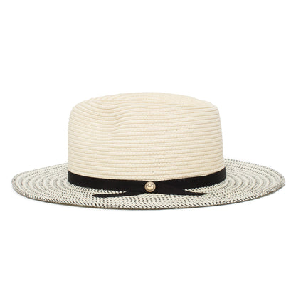 Goorin Bros. tamalina teardrop wide brim straw fedora hat White side view