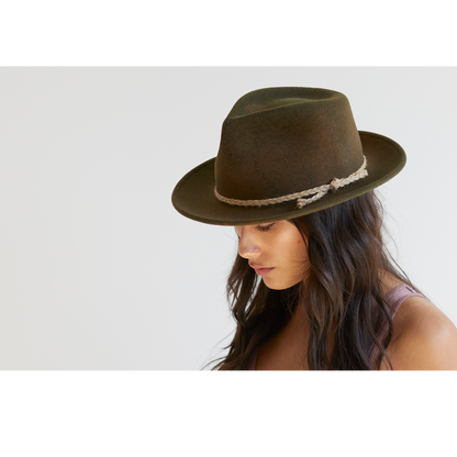 Goorin Bros. Higher Country Olive fedora womens styling