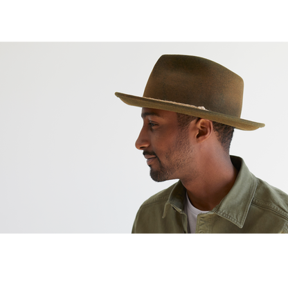 Goorin Bros. Higher Country Olive fedora mens styling