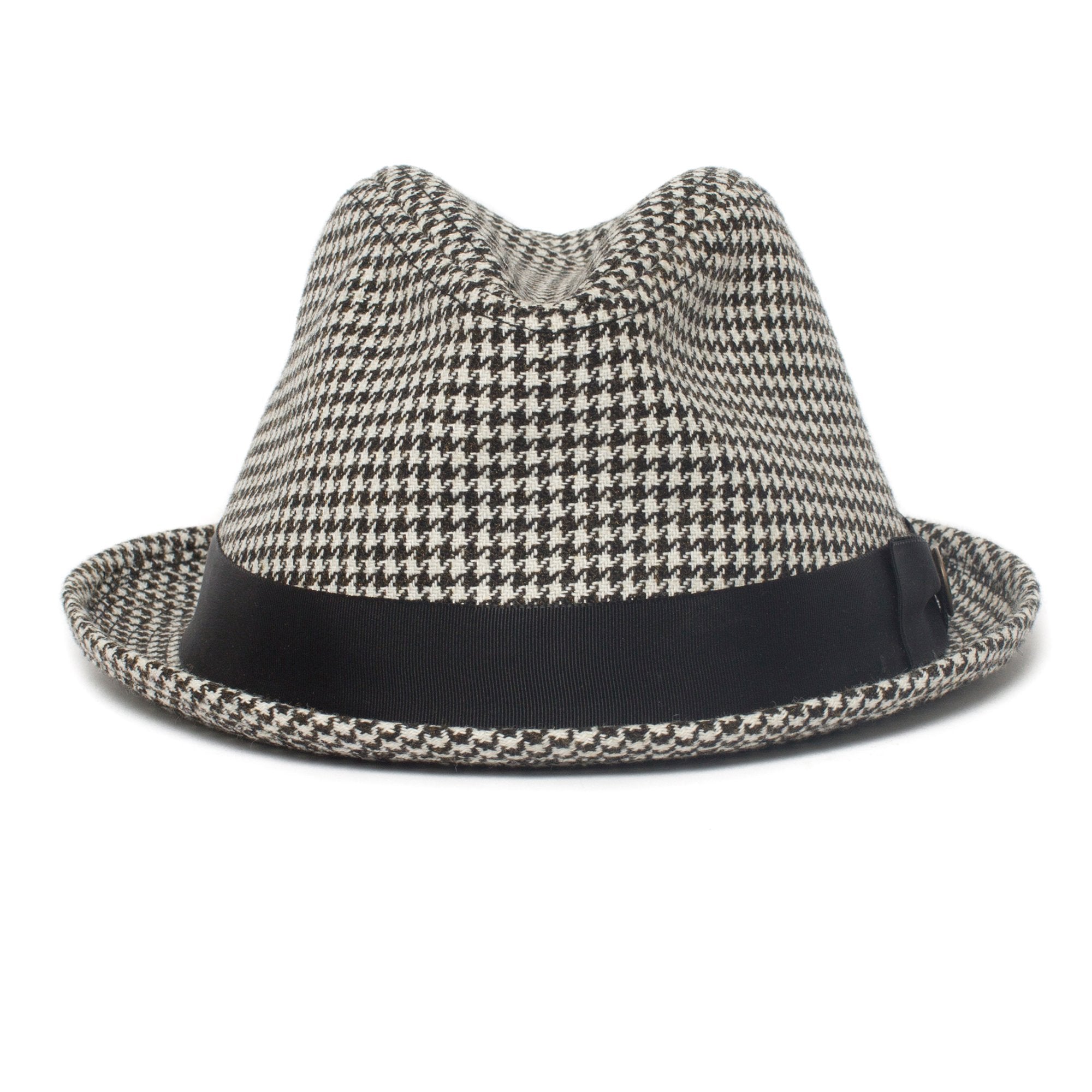 Goorin Bros. duotone wool wide brim fedora Black front view