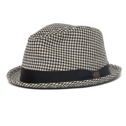 Goorin Bros. duotone wool wide brim fedora Black left side view