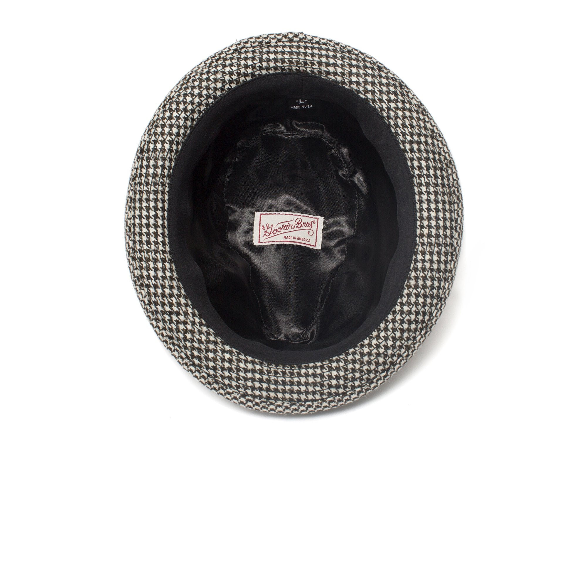 Goorin Bros. duotone wool wide brim fedora Black under view