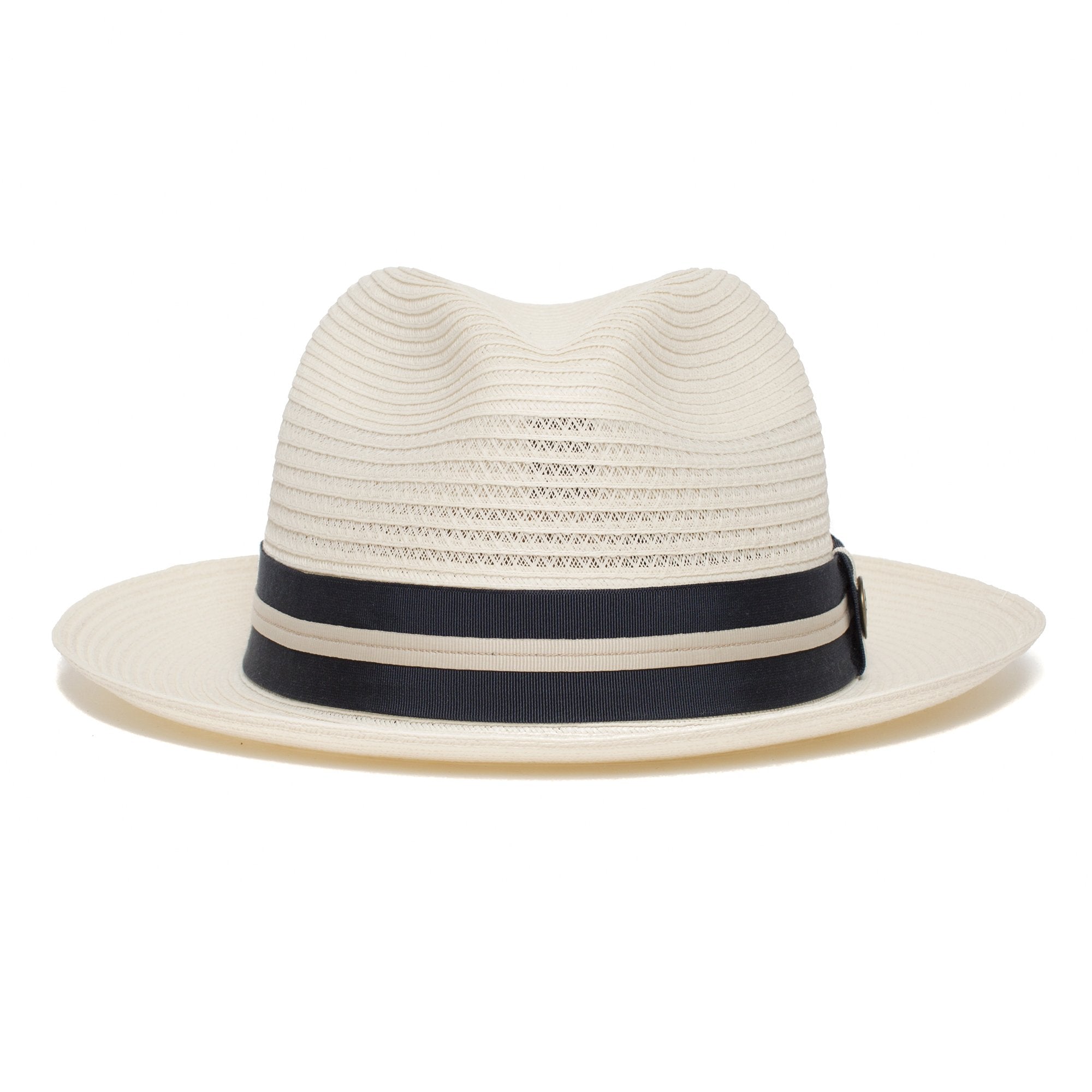 Goorin Bros. knox duncan center dent medium brim hemp fedora hat Natural front view