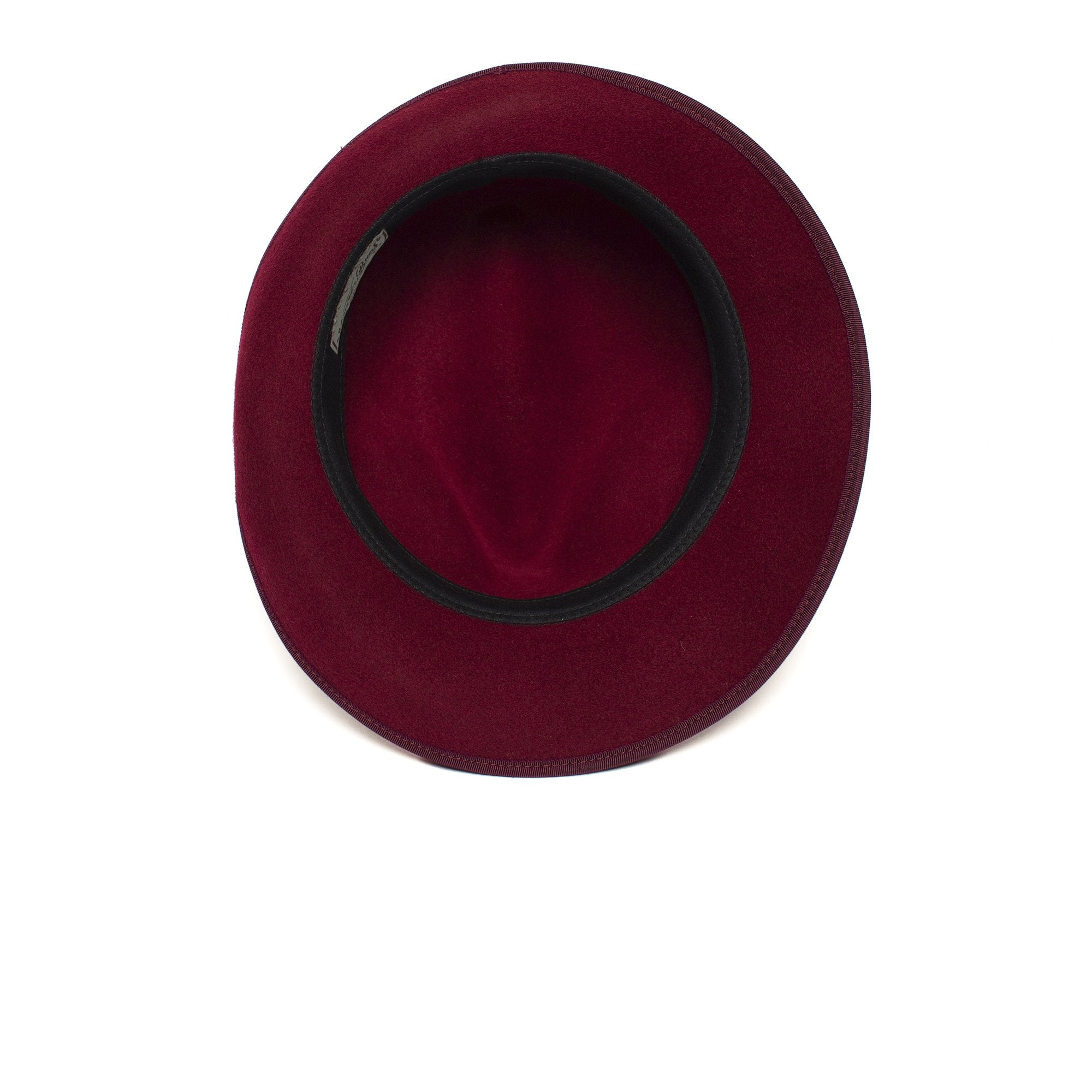 Goorin Bros. charlotte oaks wool asymmetric fedora Red under view