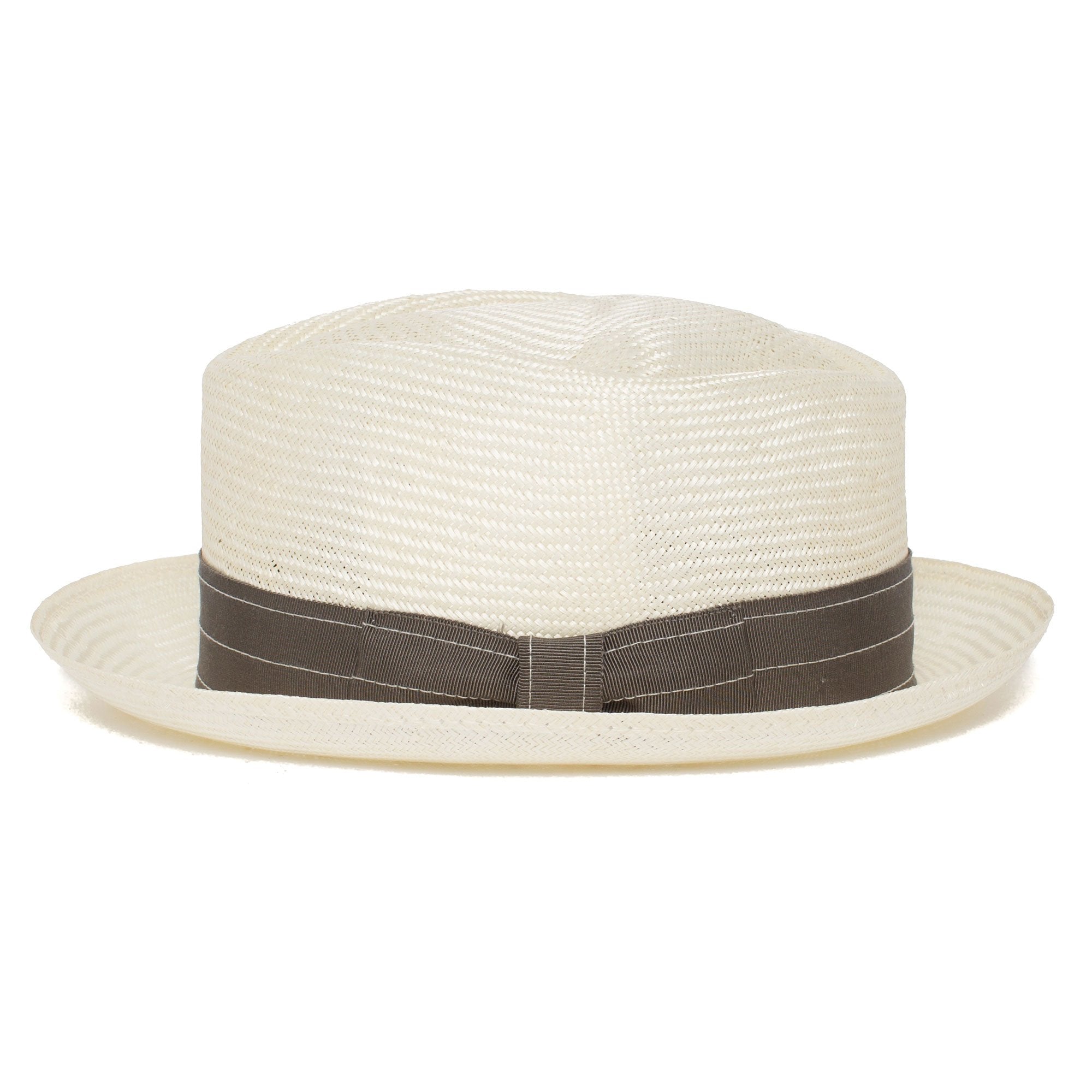 Goorin Bros. deakle diamond medium brim straw porkpie fedora hat Natural side view