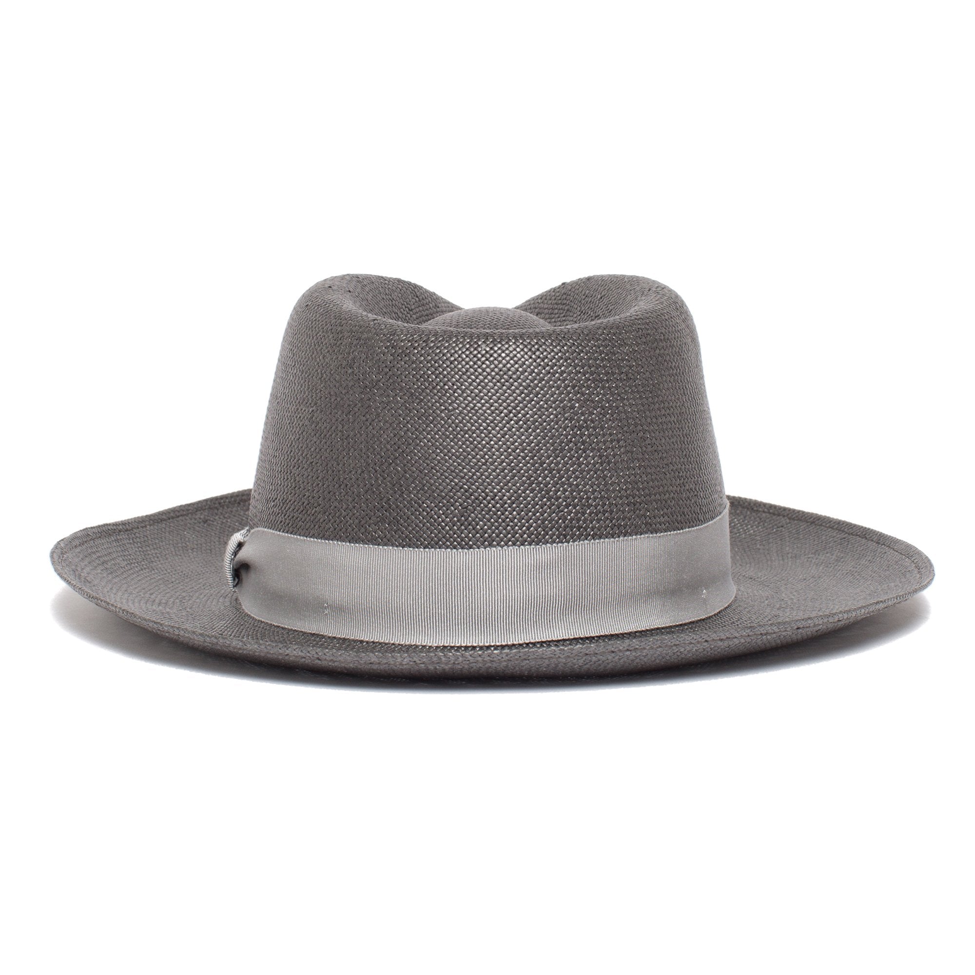 Goorin Bros. mr cash teardrop wide brim straw fedora hat Black back view