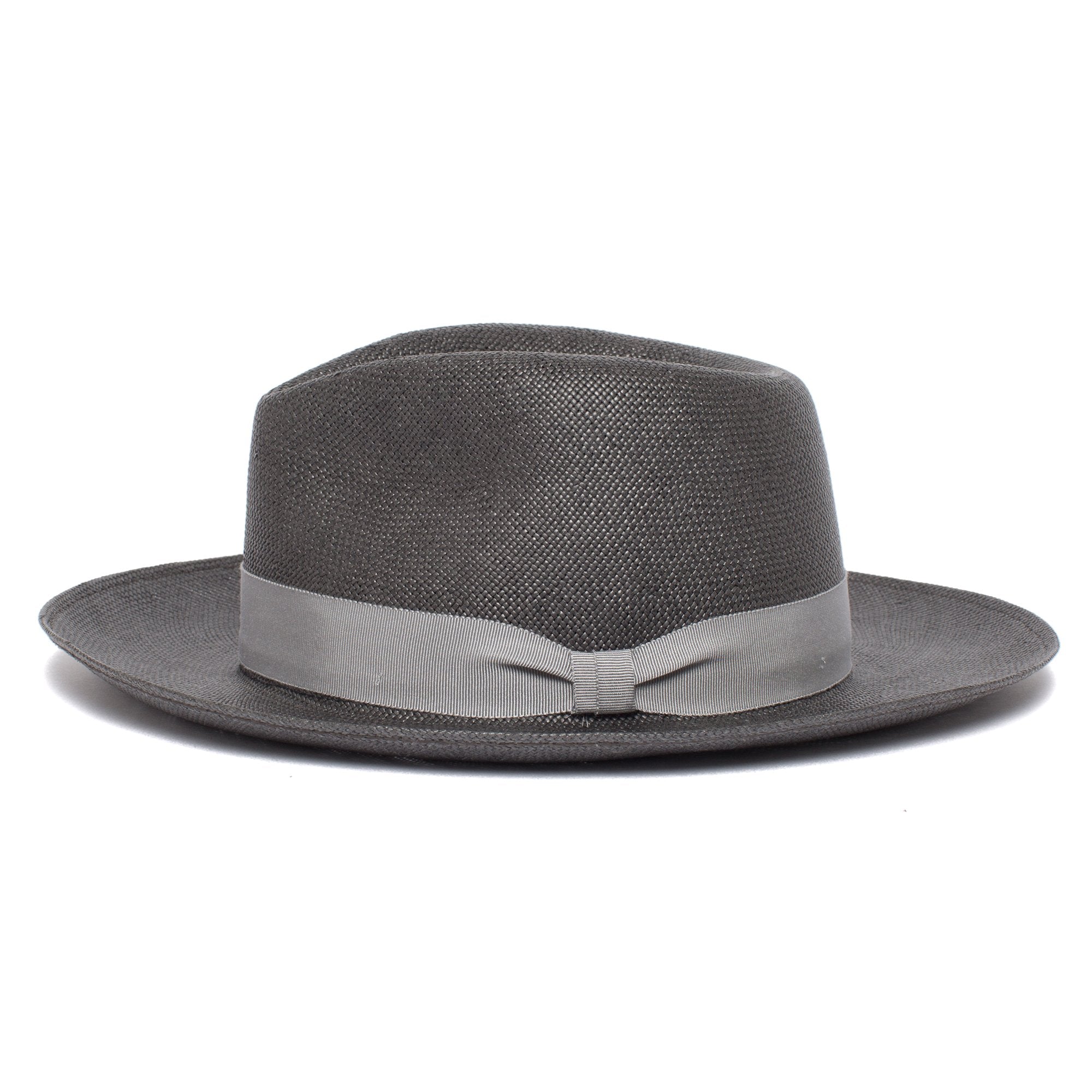 Goorin Bros. mr cash teardrop wide brim straw fedora hat Black side view