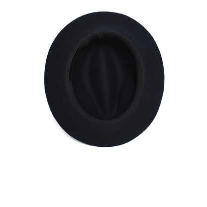 Goorin Bros. royal romeo wool classic brim fedora Navy under view
