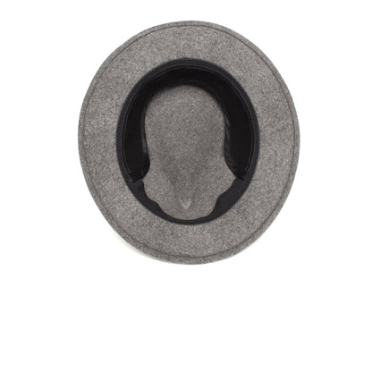 Goorin Bros. radley teardrop medium brim felt fedora hat Grey under view