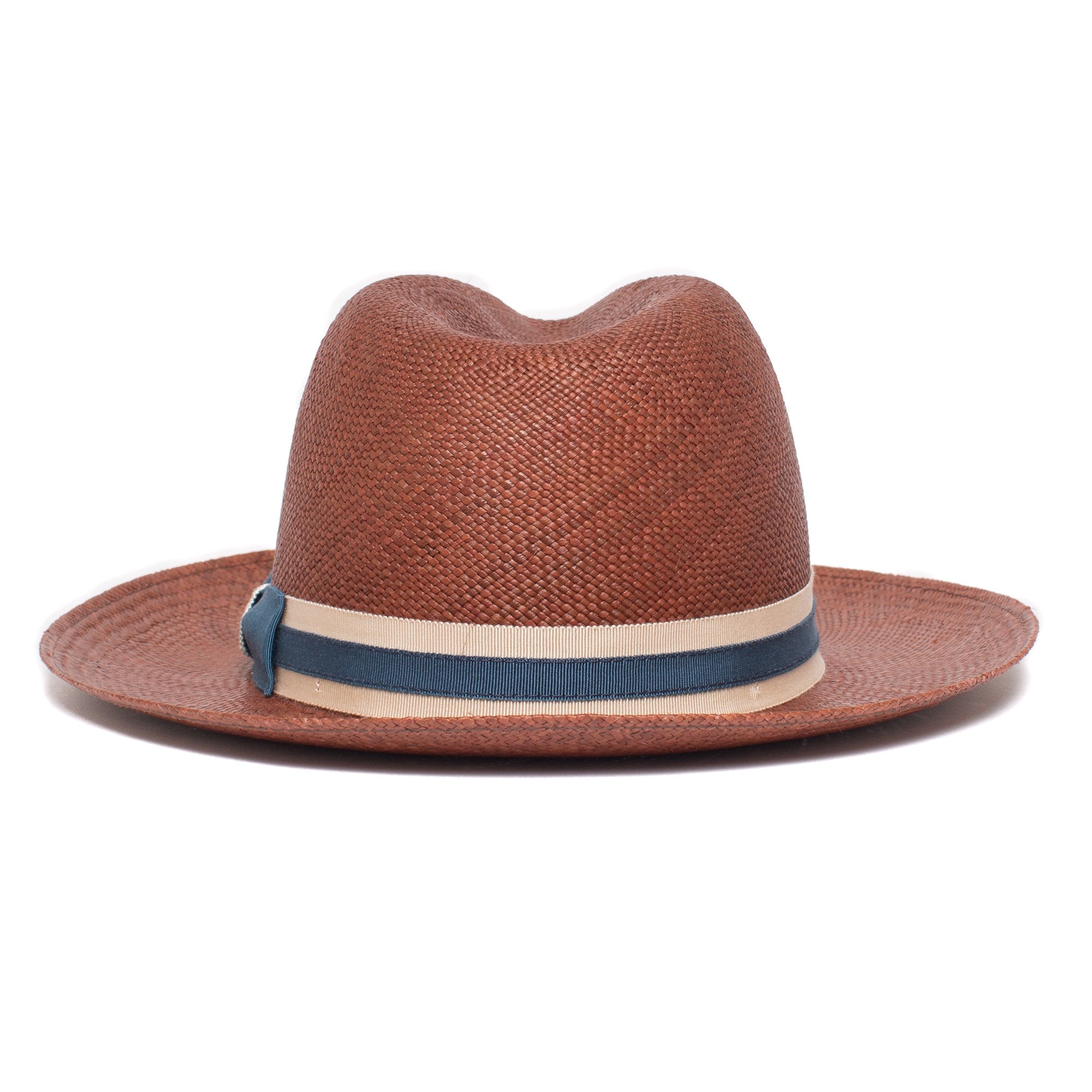 Goorin Bros. betty lynn center dent wide brim straw fedora hat Brown back view