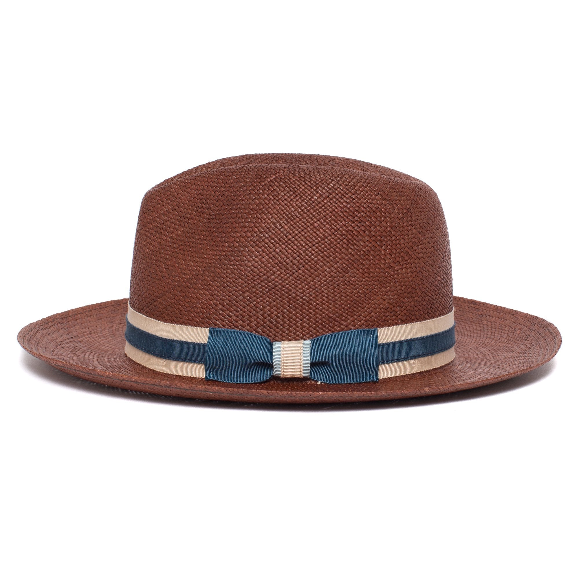 Goorin Bros. betty lynn center dent wide brim straw fedora hat Brown side view