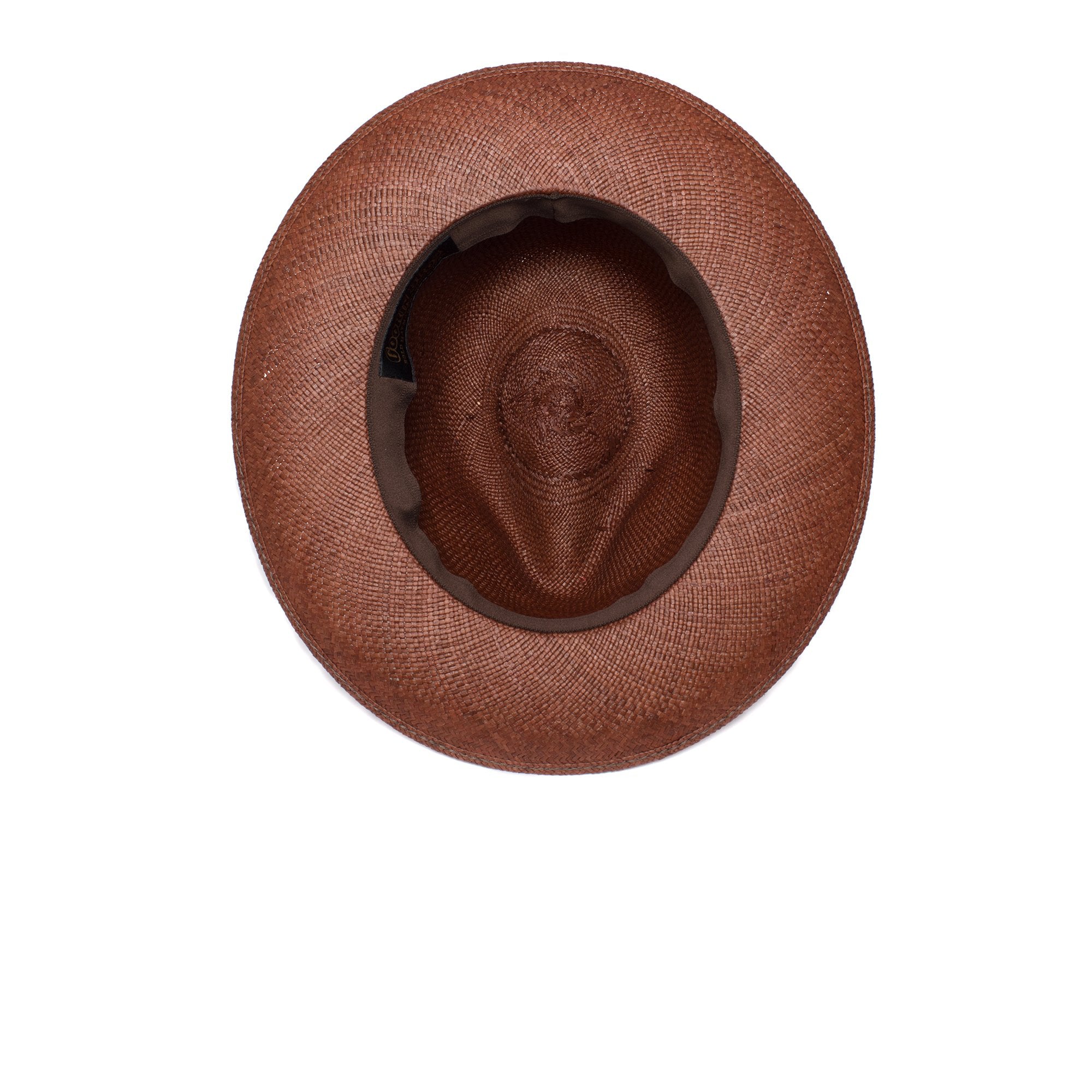 Goorin Bros. betty lynn center dent wide brim straw fedora hat Brown under view