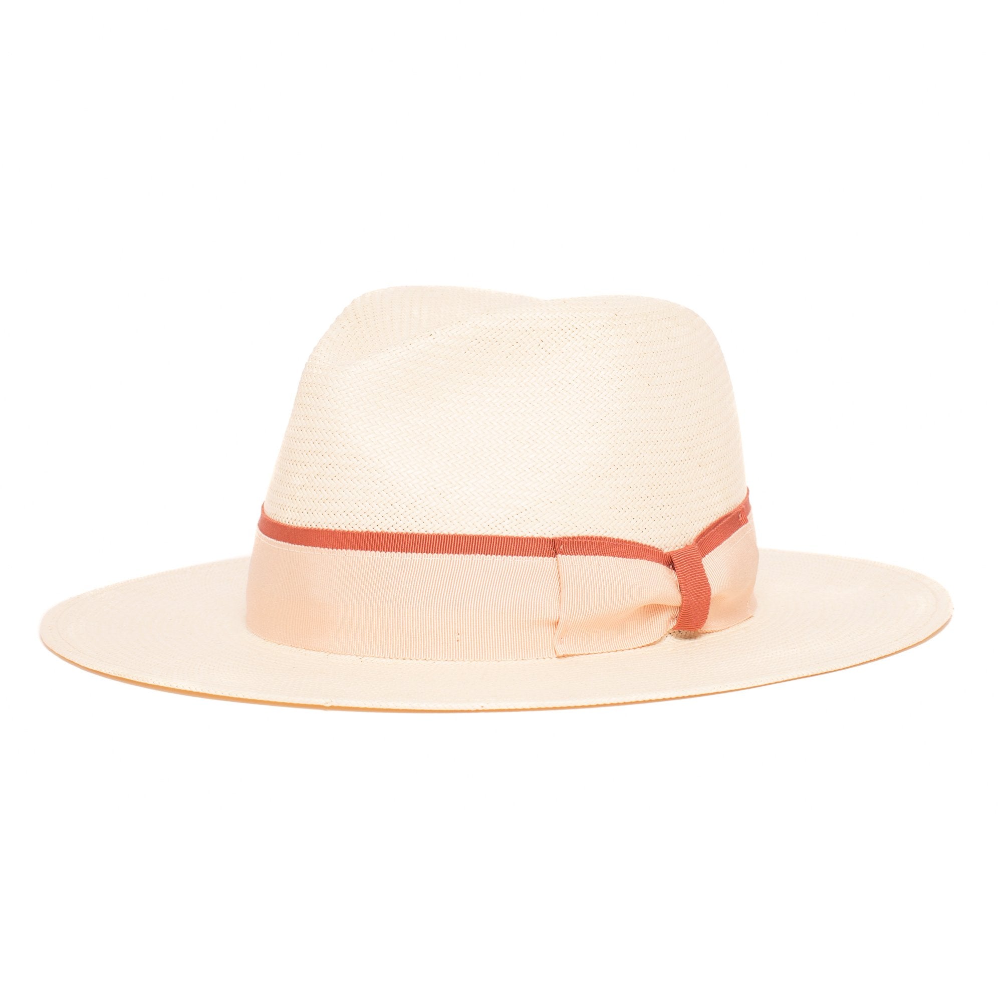 Goorin Bros. bubbles center dent wide brim straw fedora hat Ivory left side view