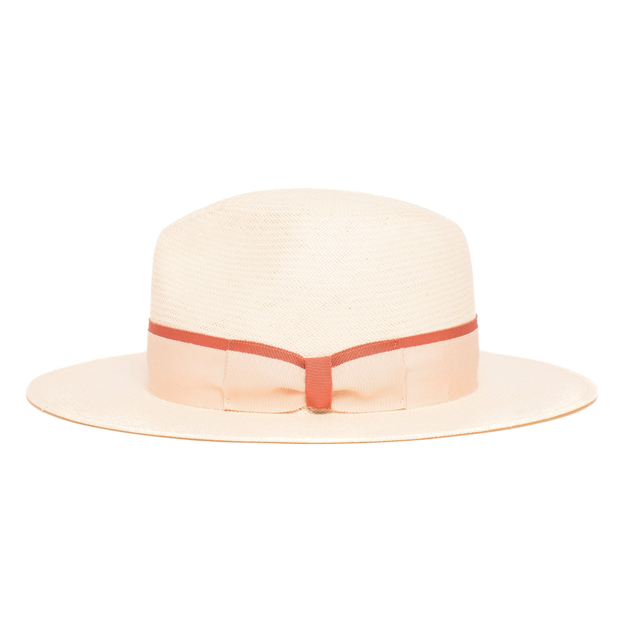 Goorin Bros. bubbles center dent wide brim straw fedora hat Ivory side view