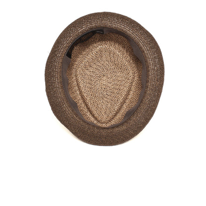 Goorin Bros. uncle manny diamond short brim straw porkpie fedora hat Natural under view