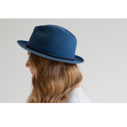 Goorin Bros. Pops Blue fedora womens styling