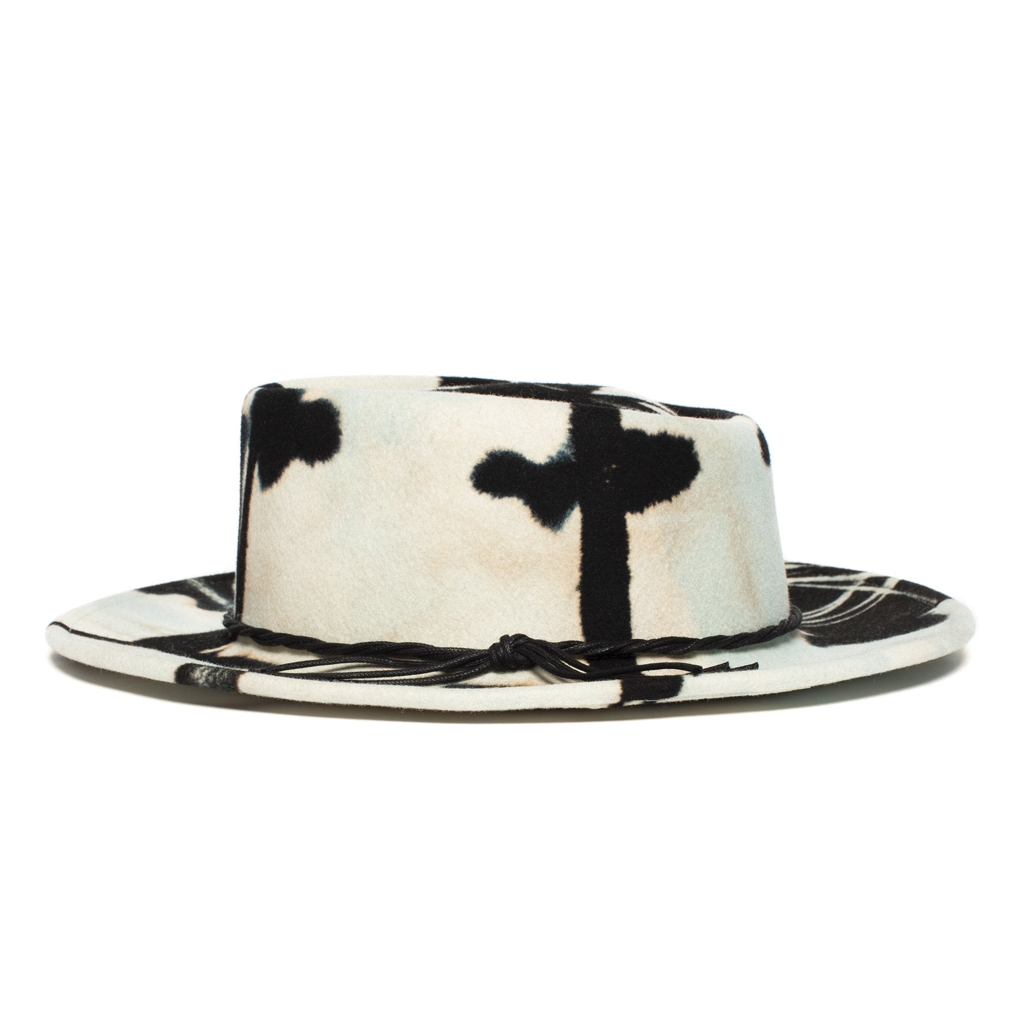 Goorin Bros. deep blues wool wide brim fedora Black side view