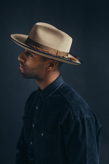 Goorin Bros. aw shoot wool wide brim fedora Tan Lifestyle Mens
