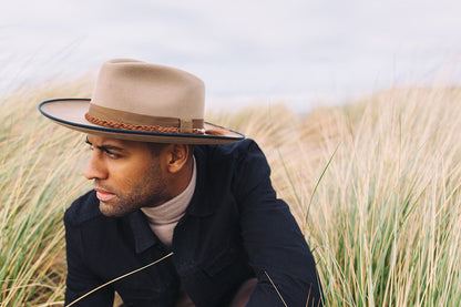 Goorin Bros. aw shoot wool wide brim fedora Tan Lifestyle Mens