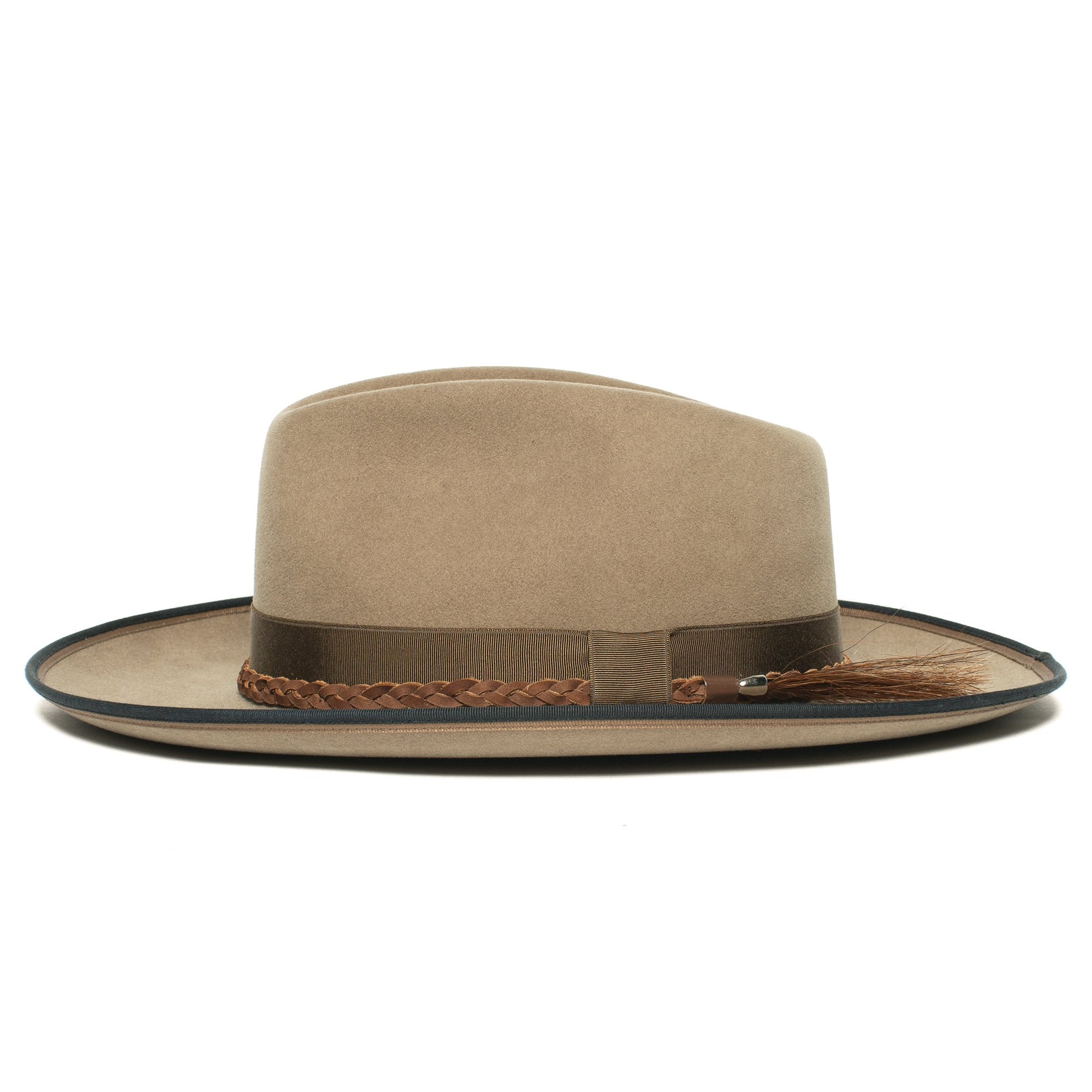 Goorin Bros. aw shoot wool wide brim fedora Tan side view