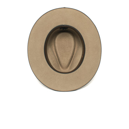 Goorin Bros. aw shoot wool wide brim fedora Tan under view