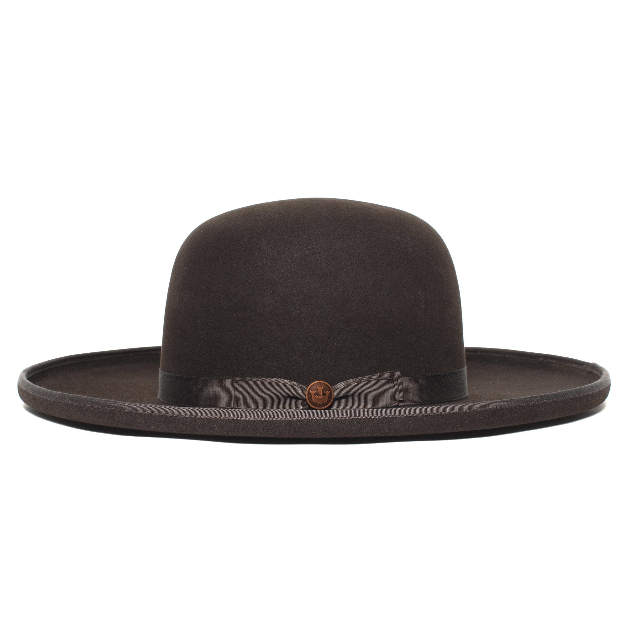 Goorin Bros. bad tony wool wide brim fedora Brown side view