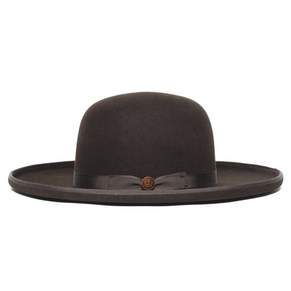 Goorin Bros. bad tony wool wide brim fedora Brown side view