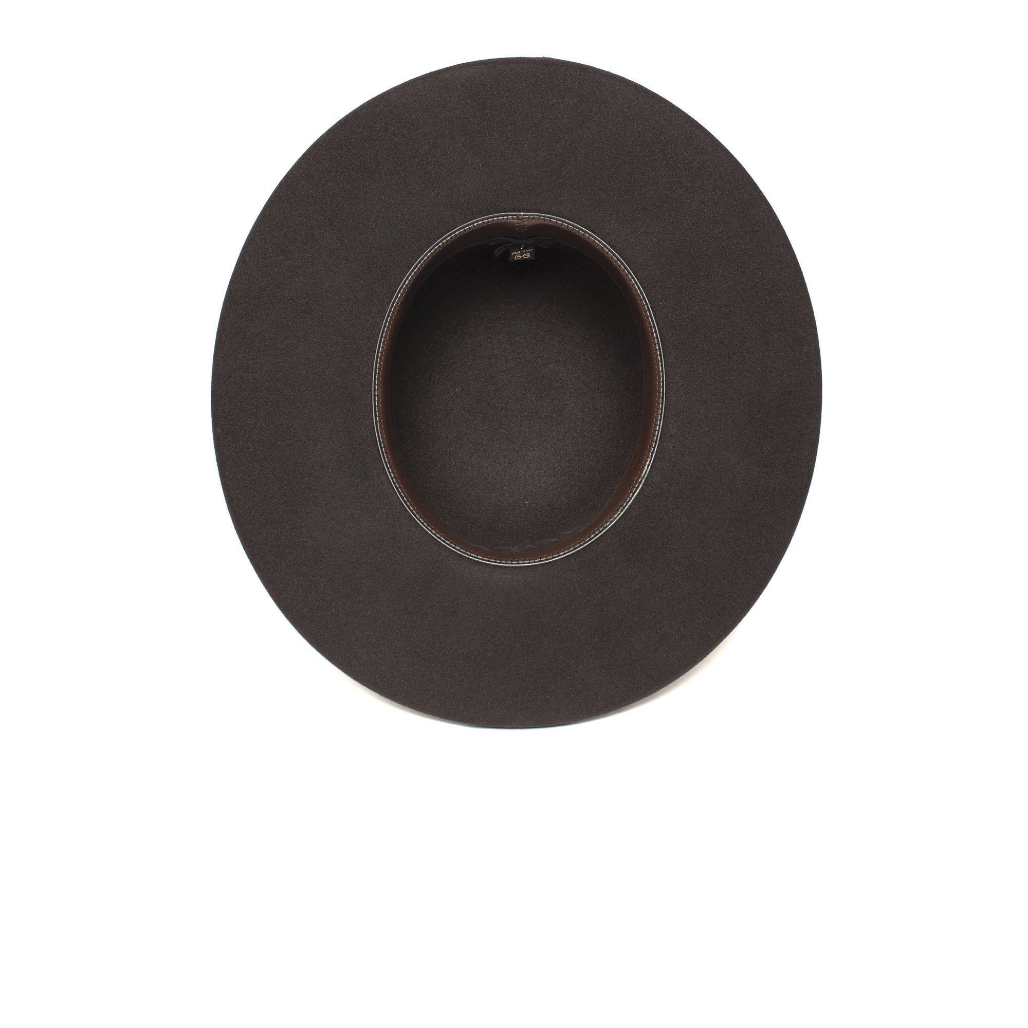Goorin Bros. bad tony wool wide brim fedora Brown under view