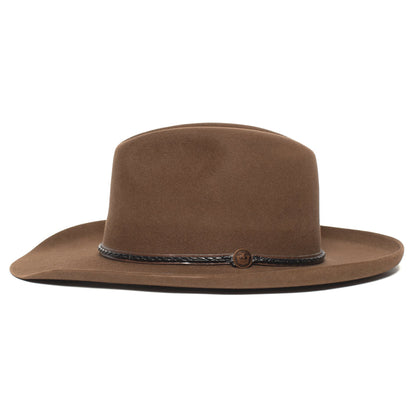 Goorin Bros. big daddy wool wide brim fedora Whiskey side view