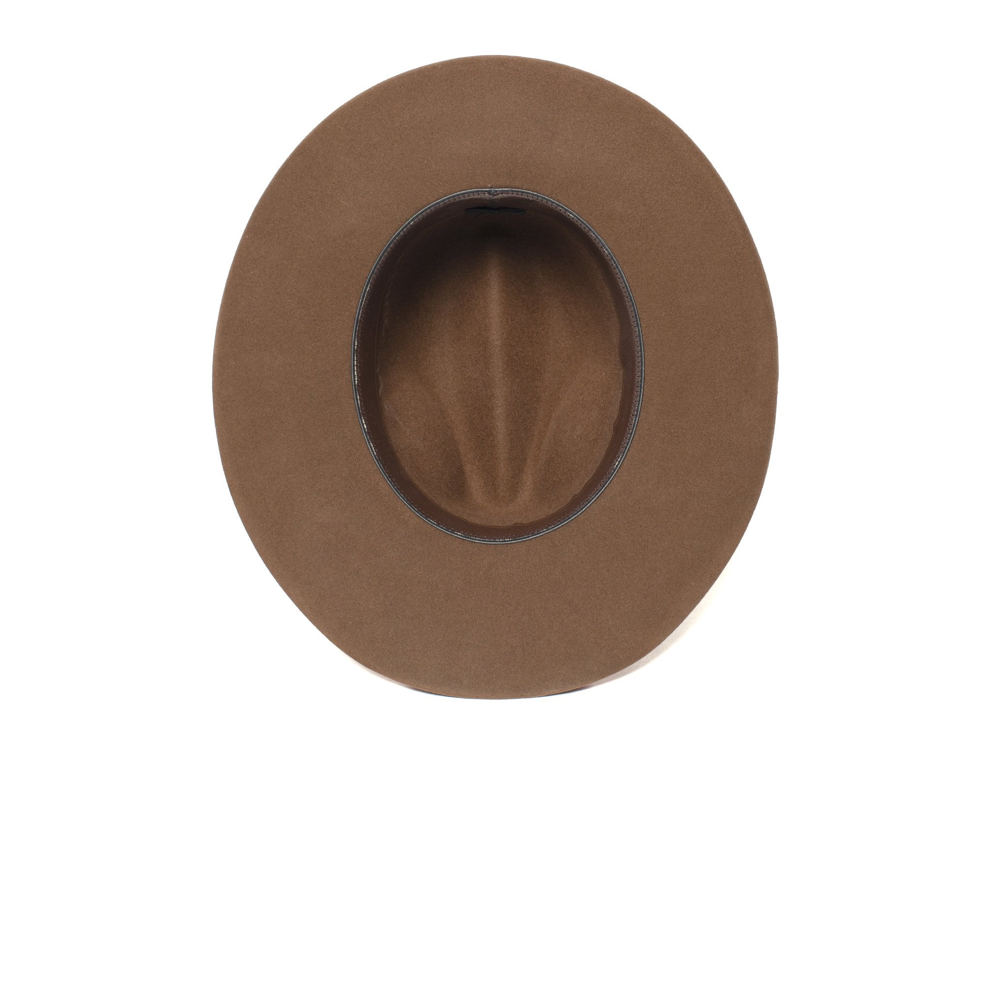 Goorin Bros. big daddy wool wide brim fedora Whiskey under view