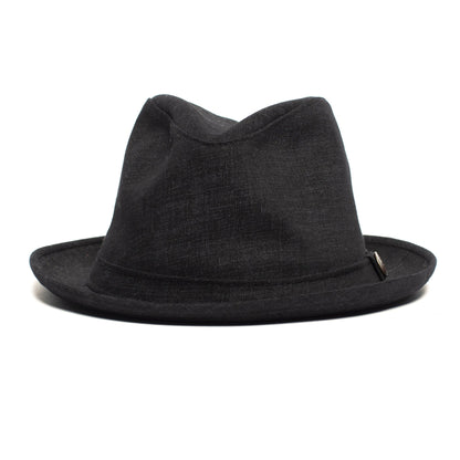 Goorin Bros. go green cotton 6 panel ivy flatcap Black front view