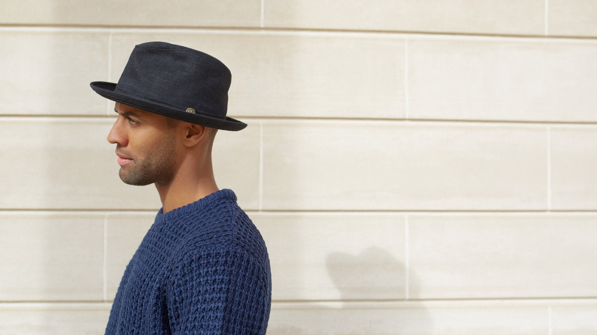 Goorin Bros. go green cotton 6 panel ivy flatcap Black hero shot on male model