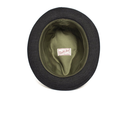 Goorin Bros. go green cotton 6 panel ivy flatcap Black under view