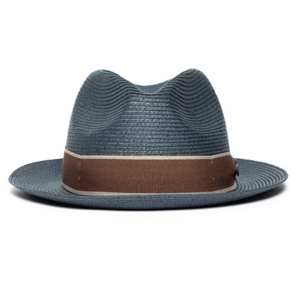 Goorin Bros. legend paper diamond porkpie fedora Navy front view