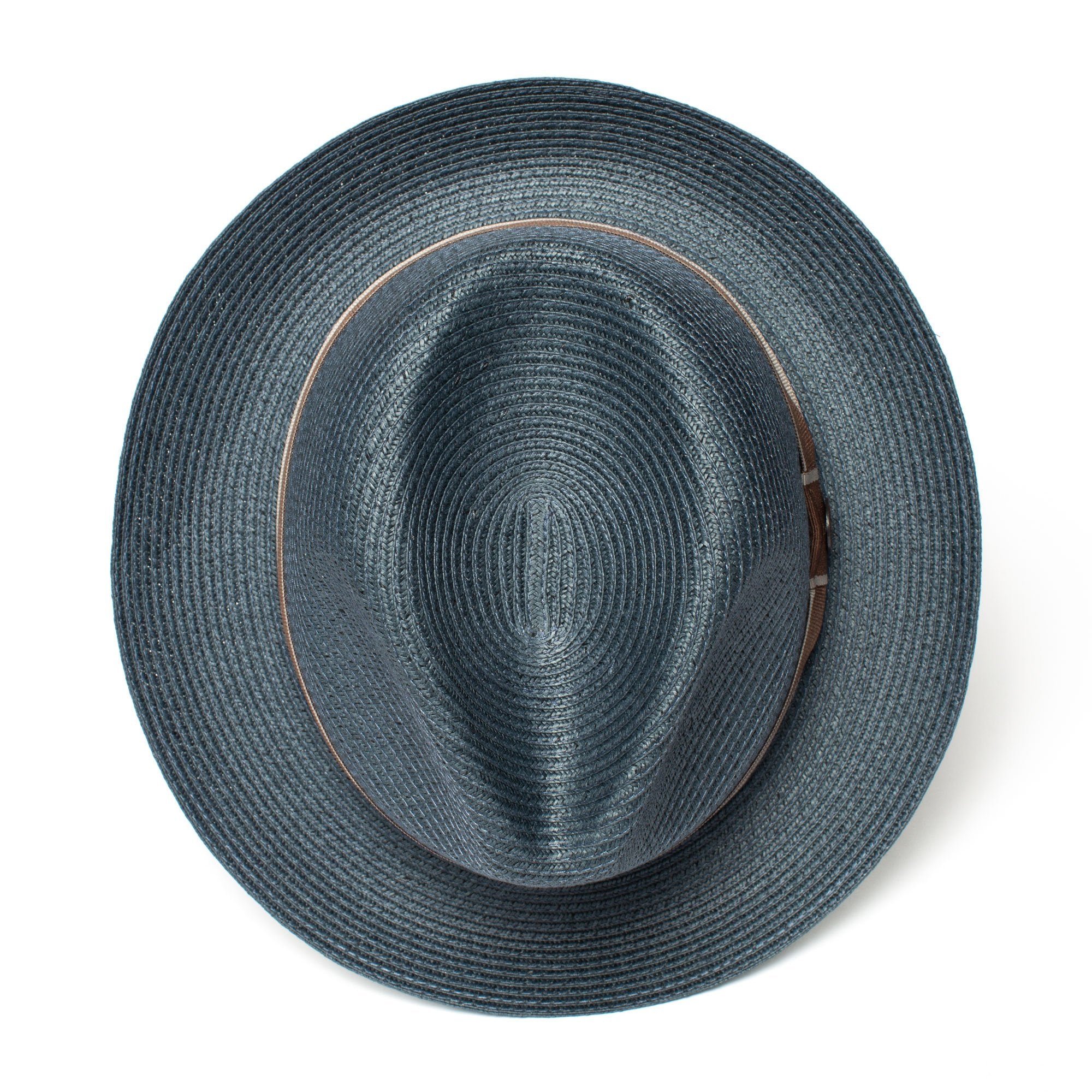 Goorin Bros. legend paper diamond porkpie fedora Navy top view