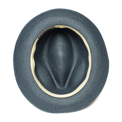Goorin Bros. legend paper diamond porkpie fedora Navy under view