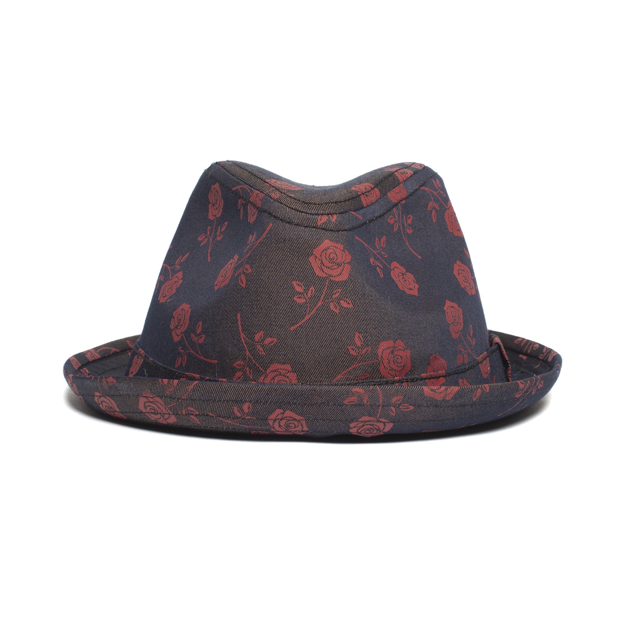 Goorin Bros. spring fever cotton flip up fedora Navy front view