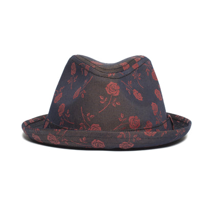Goorin Bros. spring fever cotton flip up fedora Navy front view