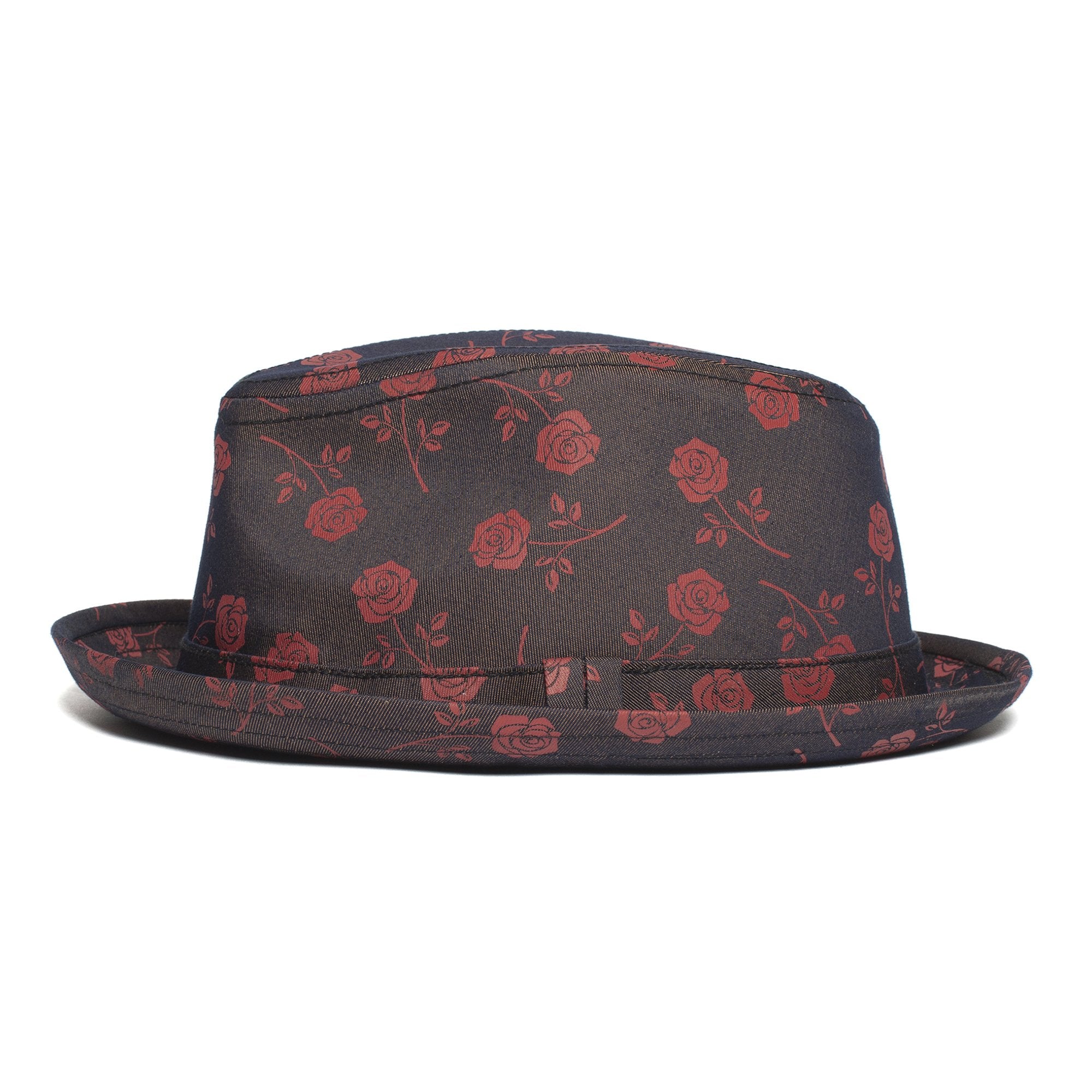 Goorin Bros. spring fever cotton flip up fedora Navy side view