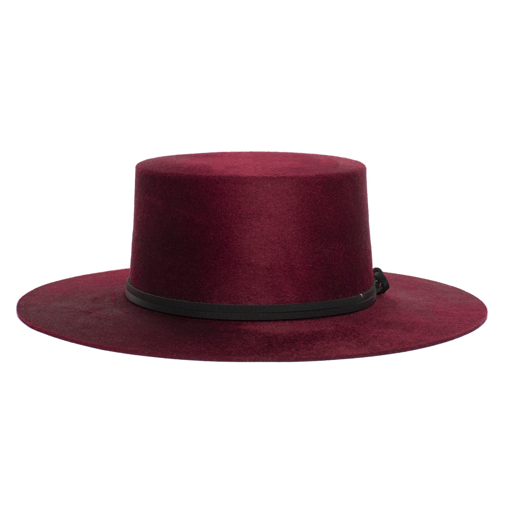 Goorin Bros. burgundy wool fedora Burgundy front view