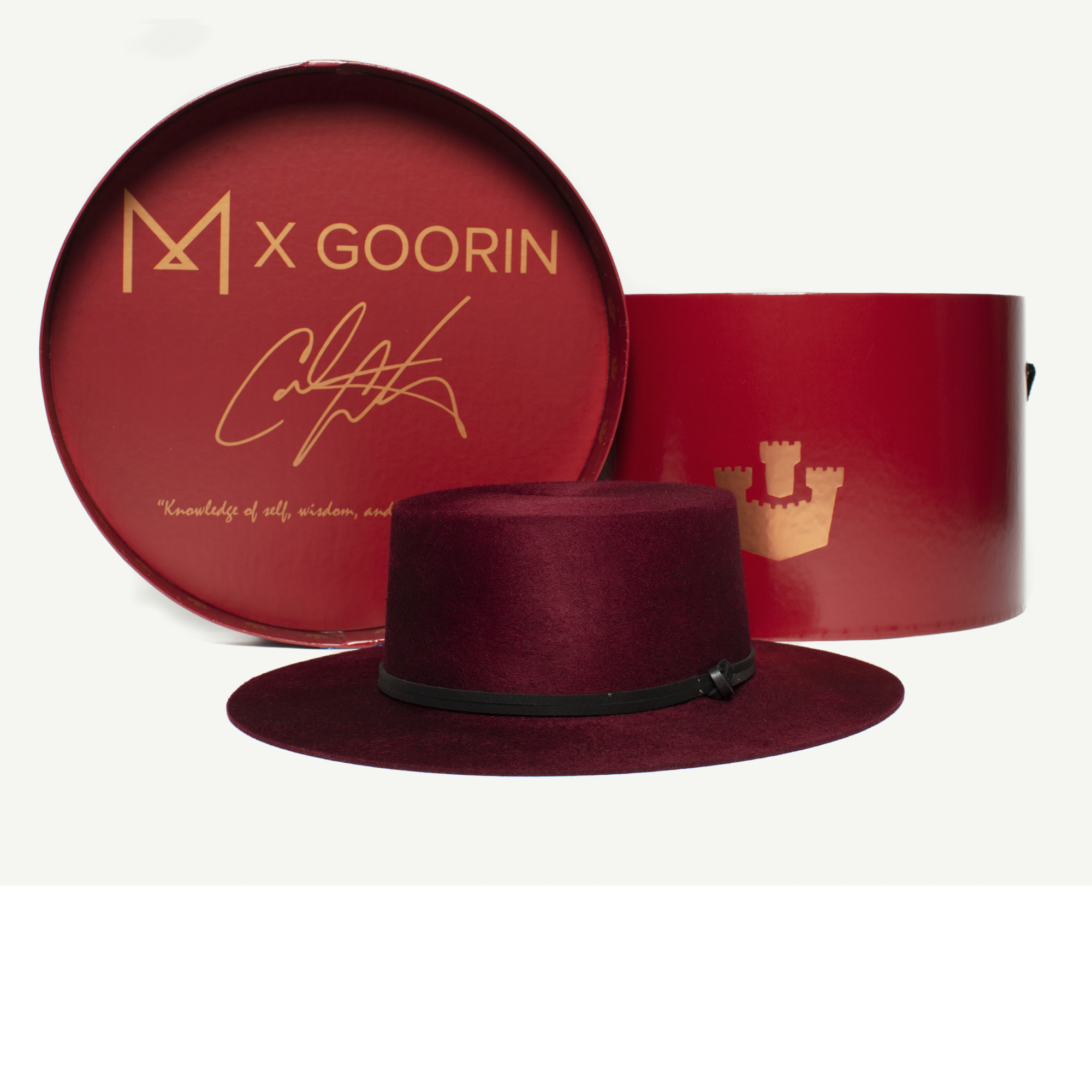 Goorin Bros. burgundy wool fedora Burgundy mens styling
