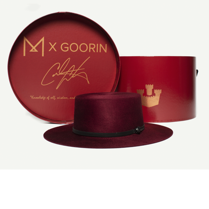 Goorin Bros. burgundy wool fedora Burgundy mens styling