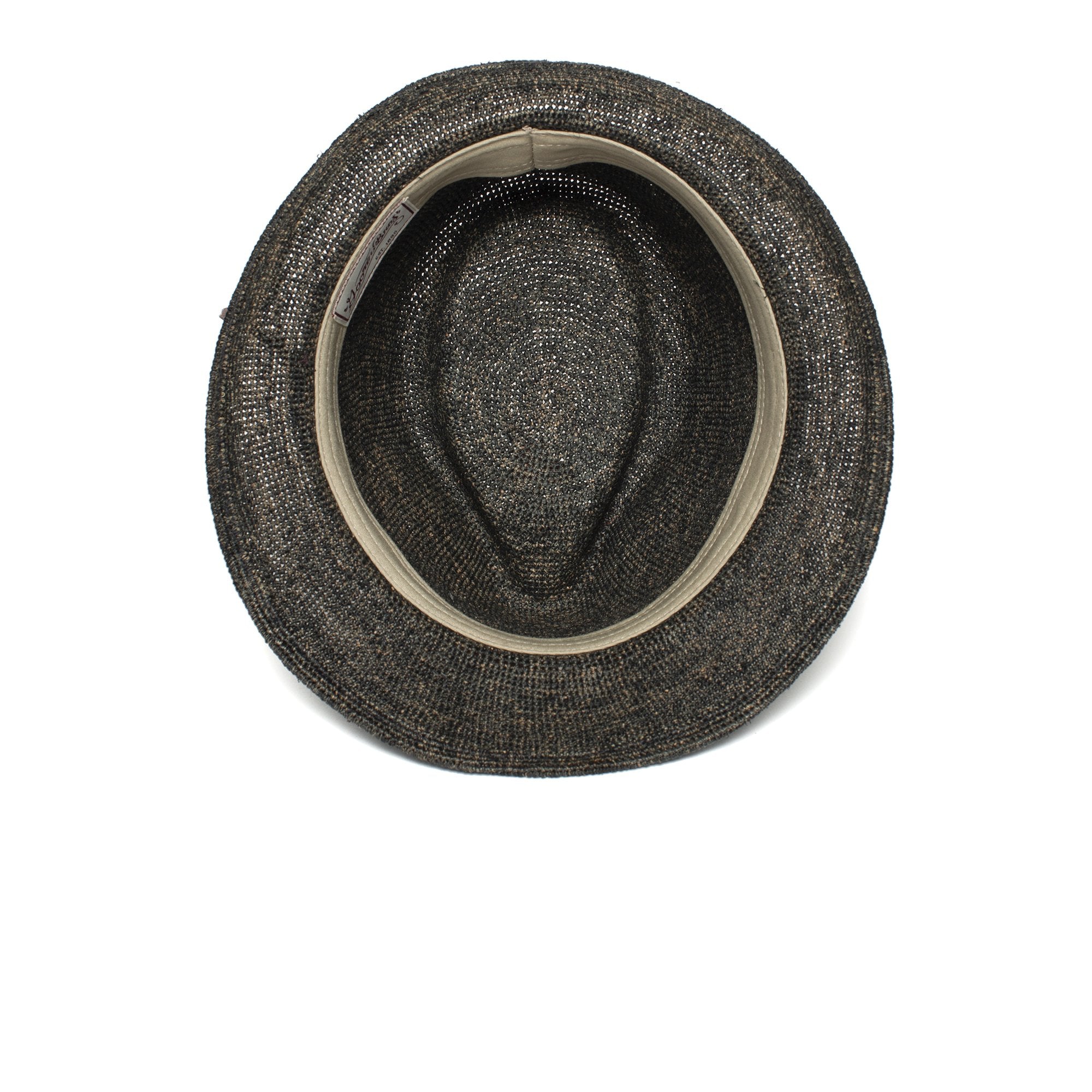 Goorin Bros. morning glory straw classic brim fedora Black under view