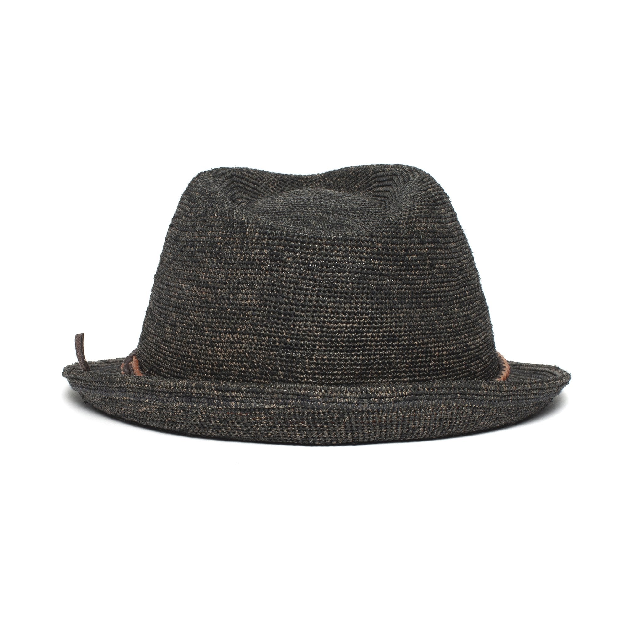 Goorin Bros. morning glory straw classic brim fedora Blue back view