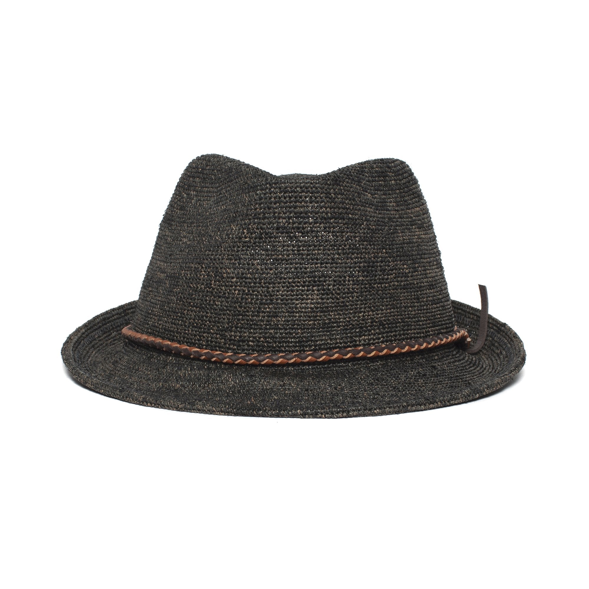 Goorin Bros. morning glory straw classic brim fedora Blue front view