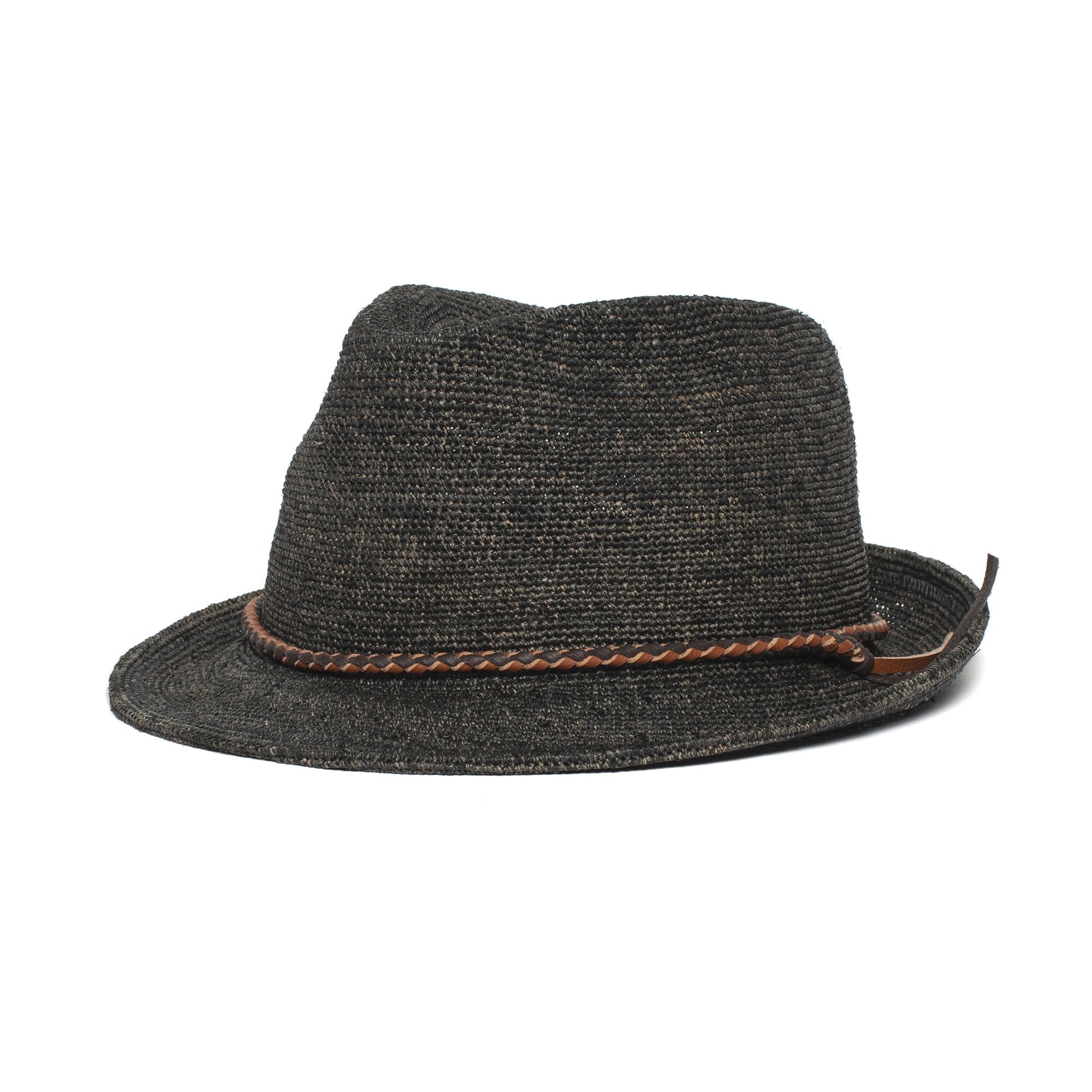 Goorin Bros. morning glory straw classic brim fedora Blue left side view