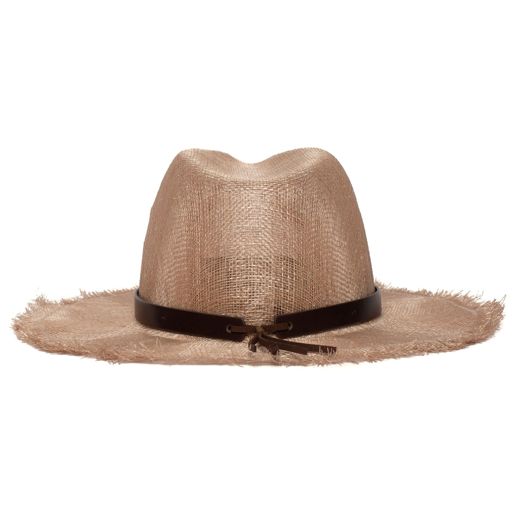 Goorin Bros. orange beach sinamay wide brim fedora Pink back view
