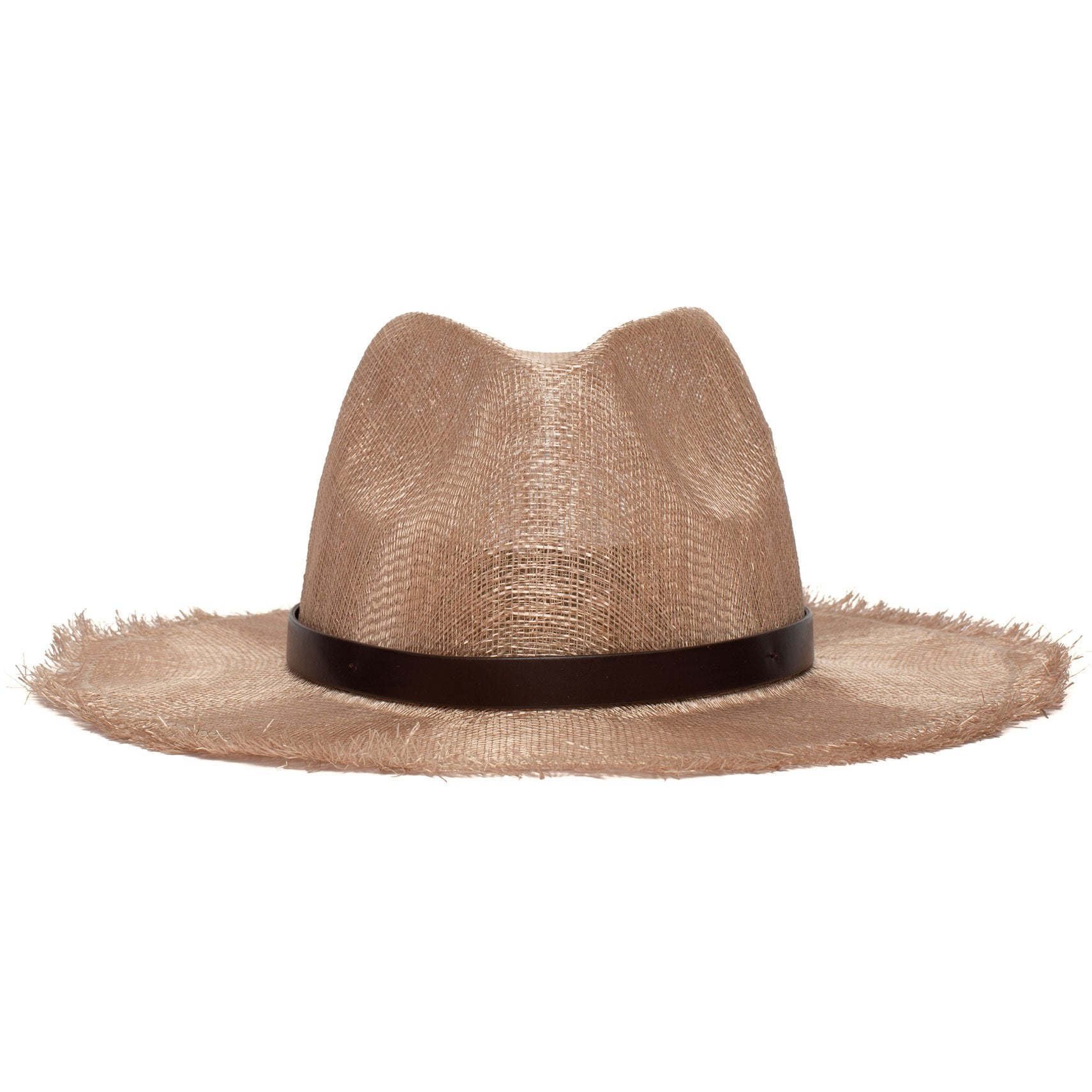 Goorin Bros. orange beach sinamay wide brim fedora Pink front view